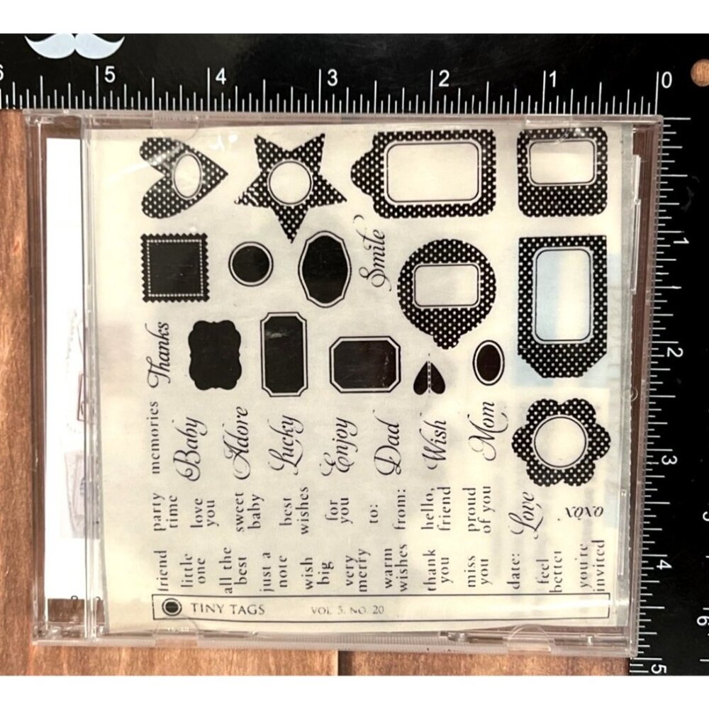Clear Stamp Set With Dies For Card Making & Scrapbooking - Sentiments & Frames